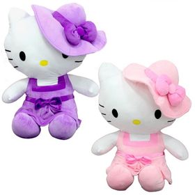 Sunman Hello Kitty Elbiseli Şapkalı 36 cm Peluş Oyuncak