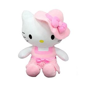Sunman Hello Kitty Elbiseli Şapkalı 36 cm Peluş Oyuncak