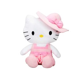 Sunman Hello Kitty Pembe Şapkalı 36 cm Peluş Oyuncak