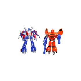 Sunman Işıklı 2'li Power Robot Transformer Dönüşen Araçlar