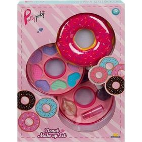 Sunman S00002596 Donut Şekilli 2 Katlı Makyaj Güzellik Seti