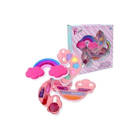 Sunman S00002601 Gökkuşağı Şekilli 3 Katlı Makyaj Güzellik Seti