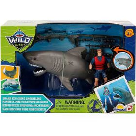 Sunman S01049012 Gri Wild Quest Köpekbalığı Oyun Seti