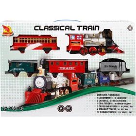 Sunman Sesli ve Işıklı 22 Parça Klasik Tren Seti