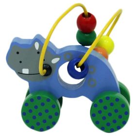 Sunman Tahta Boncuk Oyunu Su Aygırı Figür