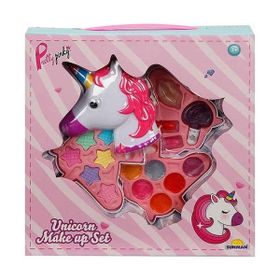 Sunman Unicorn Şekilli 3 Katlı Makyaj Güzellik Seti