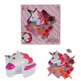 Sunman Unicorn Şekilli 3 Katlı Makyaj Güzellik Seti