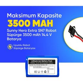 Sunny Hero Extra SN7 3500 Mah Robot Süpürge Batarya