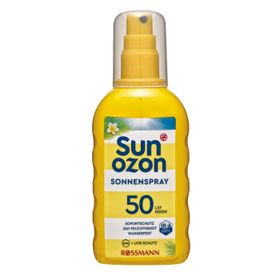 SunOzon 200 ml Spf50+ Hassas ve Daha Önceden Bronzlaşmamış Tenler İçin Güneş Spreyi