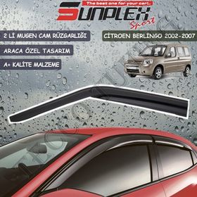 Sunplex Citroen Berlingo 2002-2007 Mugen 2'li Set Cam Rüzgarlığı