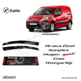 Sunplex Citroen Berlingo Mugen Tip 2li Cam Rüzgarlığı
