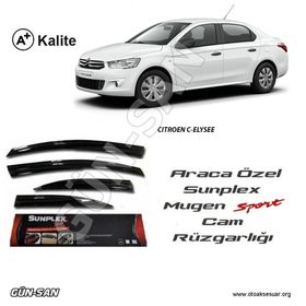 Sunplex Citroen Elysee Mugen Tip Cam Rüzgarlığı