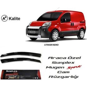 Sunplex Citroen Nemo Mugen Tip 2li Cam Rüzgarlığı