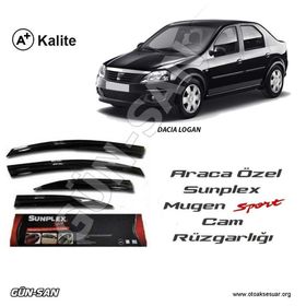 Sunplex Dacia Logan Mügen Tip 4 Lü Cam Rüzgarlığı