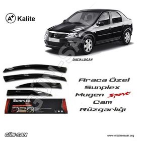 Sunplex Dacia Logan Mügen Tip 4 Lü Cam Rüzgarlığı