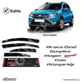 Sunplex Dacia Sandero Mugen Tip 4lü Cam Rüzgarlığı