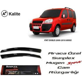 Sunplex Fiat Doblo 2 Mugen Tip 2010 Cam Rüzgarlığı
