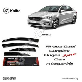 Sunplex Fiat Egea Mugen Tip 4lü Cam Rüzgarlığı