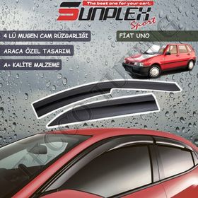 Sunplex Fiat Uno Mugen 4 Lü Set Cam Rüzgarlığı
