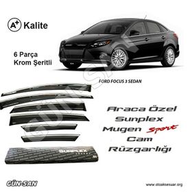 Sunplex Ford Focus 3 Mugen Tip Cam Rüzgarlığı