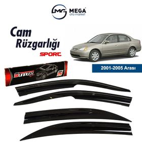 Sunplex Honda Civic 2001-2005 Mugen Cam Rüzgarlığı