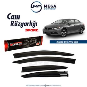 Sunplex Honda Civic 2011-2016 Mugen Tip Cam Rüzgarlığı