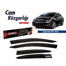 Sunplex Honda Civic 2011-2016 Mugen Tip Cam Rüzgarlığı