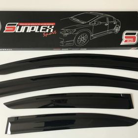 Sunplex Honda Civic 2012-2016 4 Parça Cam Rüzgarlığı
