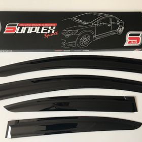 Sunplex Honda Civic 2012-2016 4 Parça Cam Rüzgarlığı