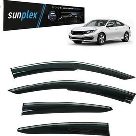 Sunplex Honda Civic 2015-2021 Uyumlu Kromlu Cam Rüzgarlığı