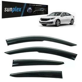 Sunplex Honda Civic 2015-2021 Uyumlu Kromlu Cam Rüzgarlığı