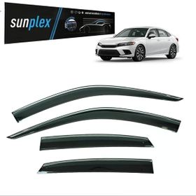 Sunplex Honda Civic 2022-2025 Uyumlu Kromlu Cam Rüzgarlığı