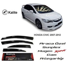 Sunplex Honda Civic Fd6 Mugen Tip 2007-2012 Cam Rüzgarlığı