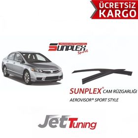 Sunplex Honda Civic Mügen 2007-2012 Cam Rüzgarlığı