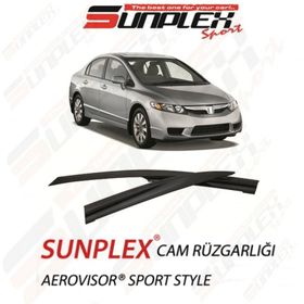 Sunplex Honda Civic Mügen 2007-2012 Cam Rüzgarlığı