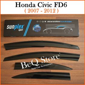 Sunplex Honda Civic Mügen 2007-2012 Cam Rüzgarlığı