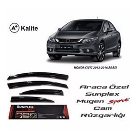 Sunplex Honda Civic Mugen Tip 2012-2016 Cam Rüzgarlığı