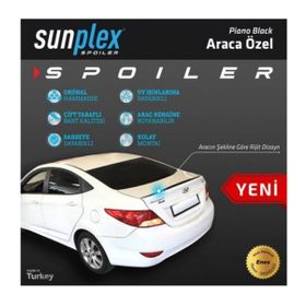 Sunplex Hyundai Accent Blue Bagaj Üstü 2011 Piano Black Spoiler