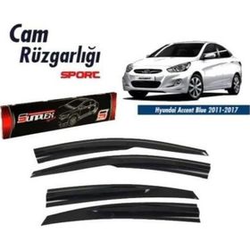 Sunplex Hyundai Accent Blue Mugen 2011-2017 4'lü Cam Rüzgarlığı