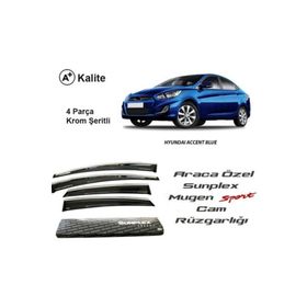 Sunplex Hyundai Accent Blue Mugen Tip Cam Rüzgarlığı