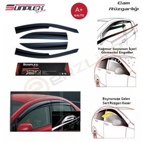 Sunplex Hyundaı Accent Era 2006 2012 Mugen Sport Style Ön Arka Takım 4 lü Cam Rüzgarlığı