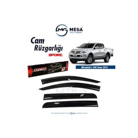 Sunplex Mitsubishi L200 2016-2018 Mugen Tip Cam Rüzgarlığı