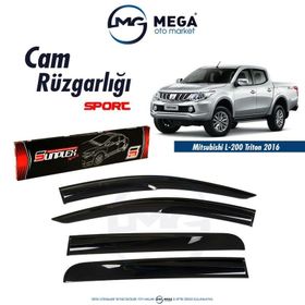 Sunplex Mitsubishi L200 2016-2018 Mugen Tip Cam Rüzgarlığı