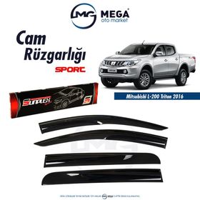 Sunplex Mitsubishi L200 2016-2018 Mugen Tip Cam Rüzgarlığı