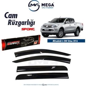 Sunplex Mitsubishi L200 2016-2018 Mugen Tip Cam Rüzgarlığı