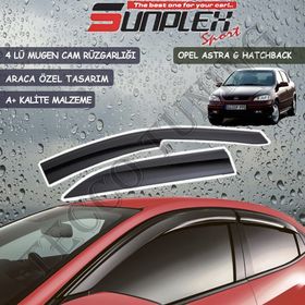 Sunplex Opel Astra G Hatchback Mugen 4 Lü Set Cam Rüzgarlığı