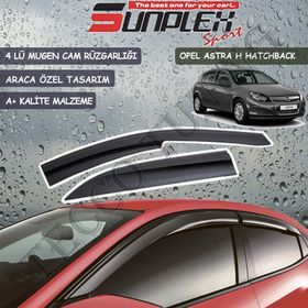 Sunplex Opel Astra H Hatchback Mugen 4 Lü Set Cam Rüzgarlığı