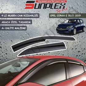 Sunplex Opel Corsa E 2015-2019 Mugen 4 Lü Set Cam Rüzgarlığı