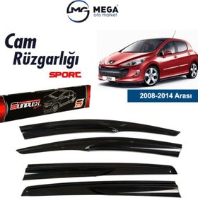 Sunplex Peugeot 308 2008-2014 Mugen Tip Cam Rüzgarlığı