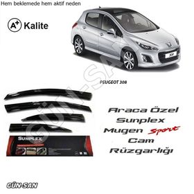 Sunplex Peugeot 308 Mügen Tip 4lü Cam Rüzgarlığı